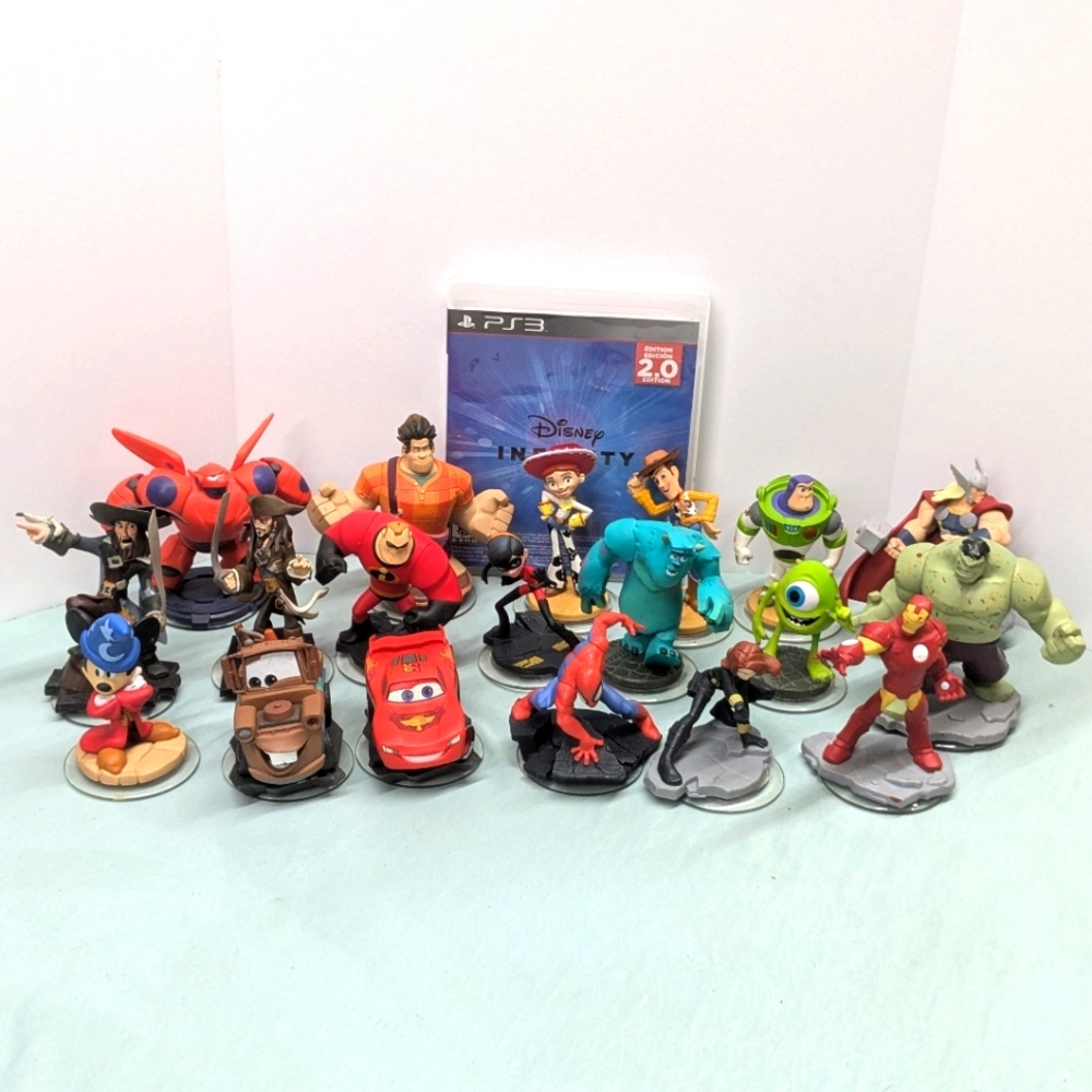 Disney infinity figures and PS3 game lot